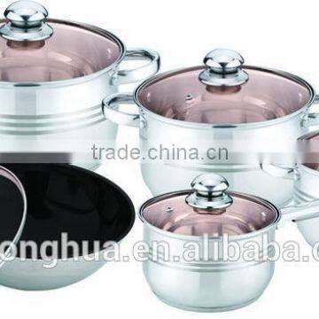 10 PCS Stainless Steel Cookware Set