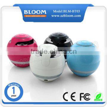 2015 New Design 300mAh colorful Mini Bluetooth Speaker for Mobile Phone