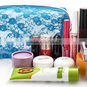 Korean cosmetic bag clear PU material