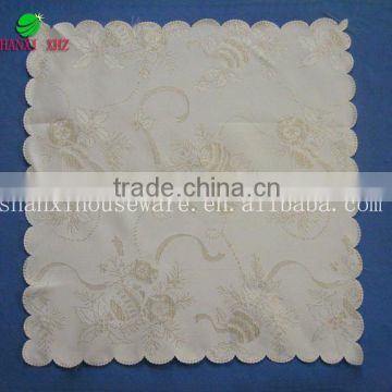 Christmas jacquard table cloth with gold threads