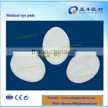 Medical absorbent cotton gauze eye pad