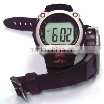 Electronic watch with pulse meter function