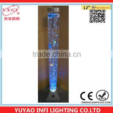 1 meter water lamp for wedding decoration with plastic fish