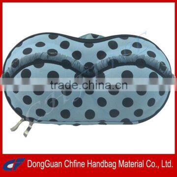 CFBCD3-00109 Polka dots EVA hard shell protective bra travel case
