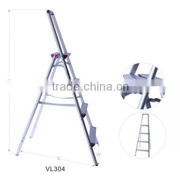 4 step aluminum folding ladder