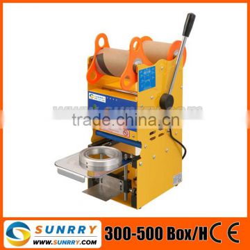 Manual cup sealer with 300-500 CUP/H output and 95/75mm bubble tea cup sealer for CE (SY-CPS20A SUNRRY)                        
                                                Quality Choice