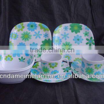 16pcs or 20pcs melamine dinner sets 30% and 100% melamine