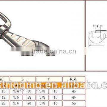 China Supplier Hardware Zinc Alloy Stainless Steel Swivel Dog Leash Snap Hook,dog Buckle Adjust Lanyard Snap Hook Supplier's Choice photo-3