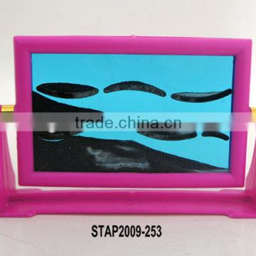 Moving Sand Art pictures/red frame Flowing Sand Art/blue sand Frame Soothing Sand