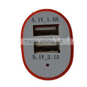 2015 New Horn 2 Port Usb Led Car Charger for Cellphone photo-4