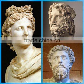 Exquisite handcarved stone head bust