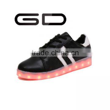 GD luminous lamp LED seven colorful one shoes USB charging adult shoes