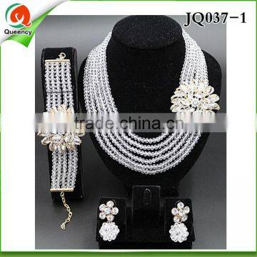 2016 charming design colorful African Jewelry Sets JQ037 fashion beaded jewelry