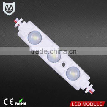 Rohs led module waterproof IP 67 round lens 160 degrees 72LM 12V led module 0.72W for the advertising light