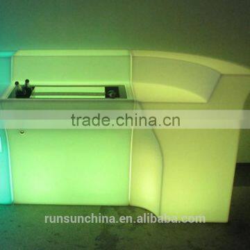 LED light up PE plastic bar counter, used coffee bar counter,small juice led day counter,factory price                        
                                                                                Supplier's Choice