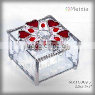 MX160095 stained glass jewelry box for wedding gift