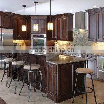 china dark walnut wood kitchen cabinet