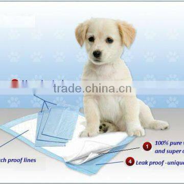 Good quality disposable pet training pad with SAP and waterproof backsheet