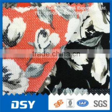 100% polyester / China cheap fabric/printed flowers similar linen fabric /cheap fabric