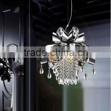 Hot selling to Houston Texas K9 crystal chandeliers with chrome stainless steel pendant lamp STD155-28A