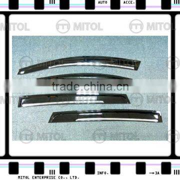 For Toyota RAV4 13-on Car Windows Visor w/ chrome Trim, Wind deflector