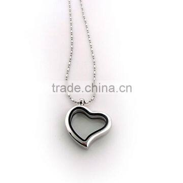 Heart shape floating locket