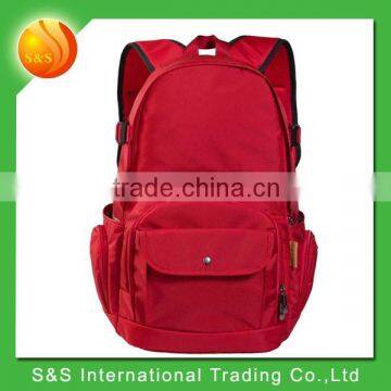 2015 latested design nylon red fashion backpack manufacturers china