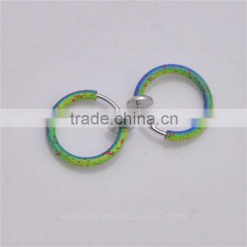 2016 Colorful Clip On Fake Nose Hoop Ring mens clip on earrings