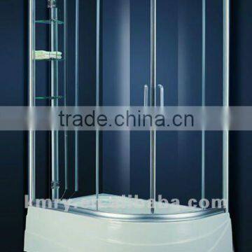 Fan-shape Aluminum Frame Cheap Sliding Shower Doors(KT6043R)