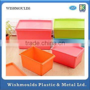 Customied Colorful Plastic Storage Box/Bin from Guangdong China Injection Mould maker