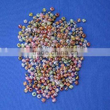 Plastic Metal finished beads