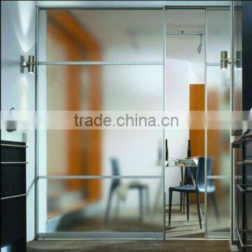 Etched Custom Tempered Glass Front Doors With EN12150 Certification photo-2