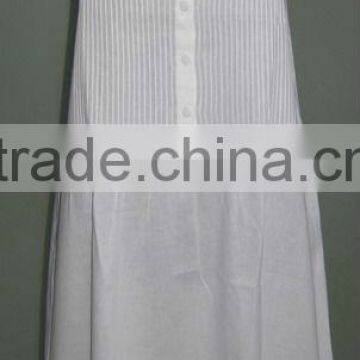 White cotton nightdress