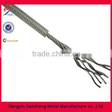 DIN3053 1*19 galvanized steel wire cable