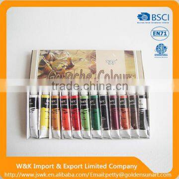 Gouache finger paint from raw material production line industry