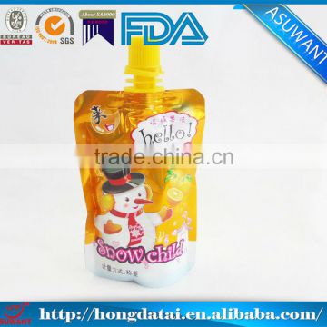 Baby food packaging spout pouch bag