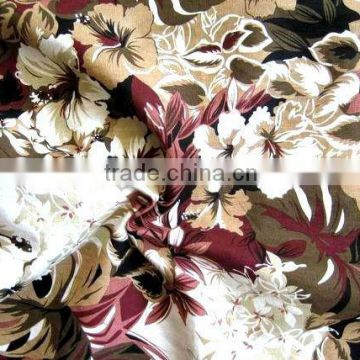 Printed Linen Polyester Fabric