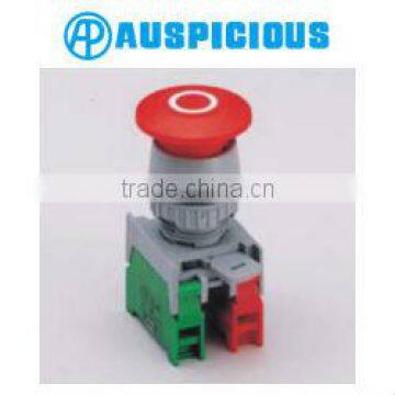 22mm IP65 Waterproof Mushroom Head PUSH ON - PUSH OFF Push Button Switch (GEPF22)