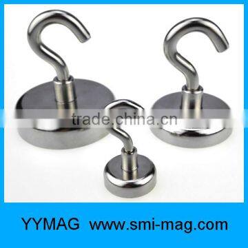 Neodymium Pot Magnet Hook (12 lbs-361 lbs)