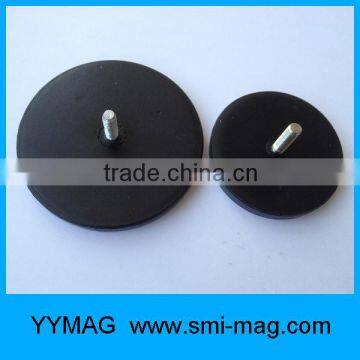 Multi-poles Rubber Covered neodymium POT Magnet For Taxi Signs