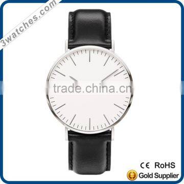 custom brand leather strap watches OEM original changeable stainless steel wrist watch customized personalized wrist watch