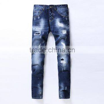 latest fashion ripped patch scratch men jeans male vogue trouser wholesale price