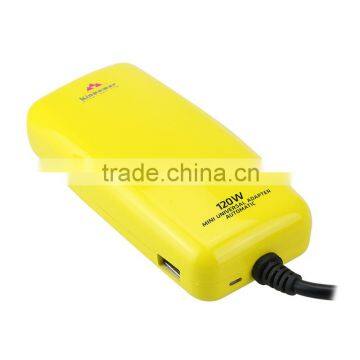 colorful unique design 120w universal power adapter with 2.0 USB port