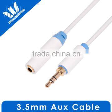 Metal Shell 3.5mm Male to Female Audio Extension Cable for Headphones, Audio Aux, and Car Stereo