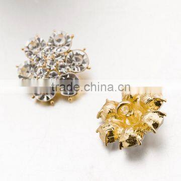 Wholesale Clear Round Cluster Rhinestone Button,crystal button