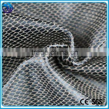 Polyester rayon spandex with dots pu printing plain Dyed Knit Fabric