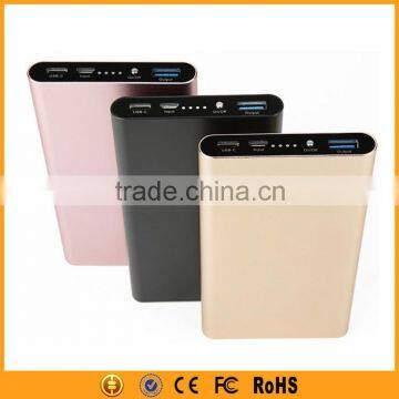 2016 New Slim Power Bank 10000mAh Quick Charge 3.0