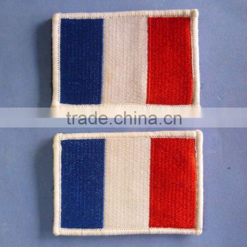 Embroidered French Flag Patch