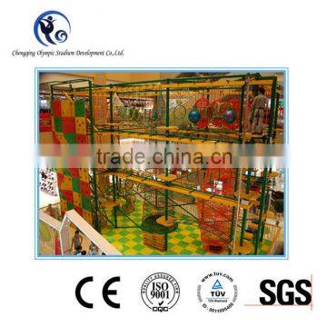 Children indoor inflatable playground for Gym fitness equipment with nets