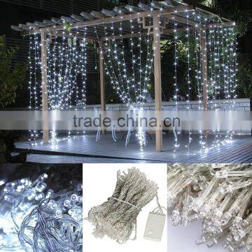 300L CE ROHS certificated LED curtain light for wedding /party /christmas decorations